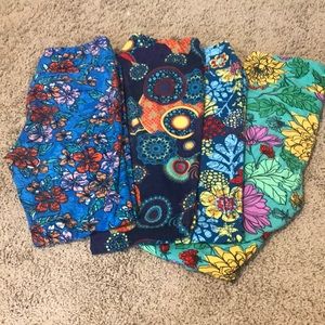 4 Pair LuLaRoe Leggings, One Size